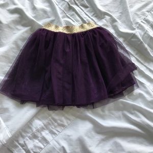 Purple and gold skirt